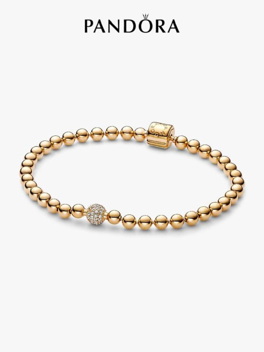 Pandora Beads & Pavé Bracelet